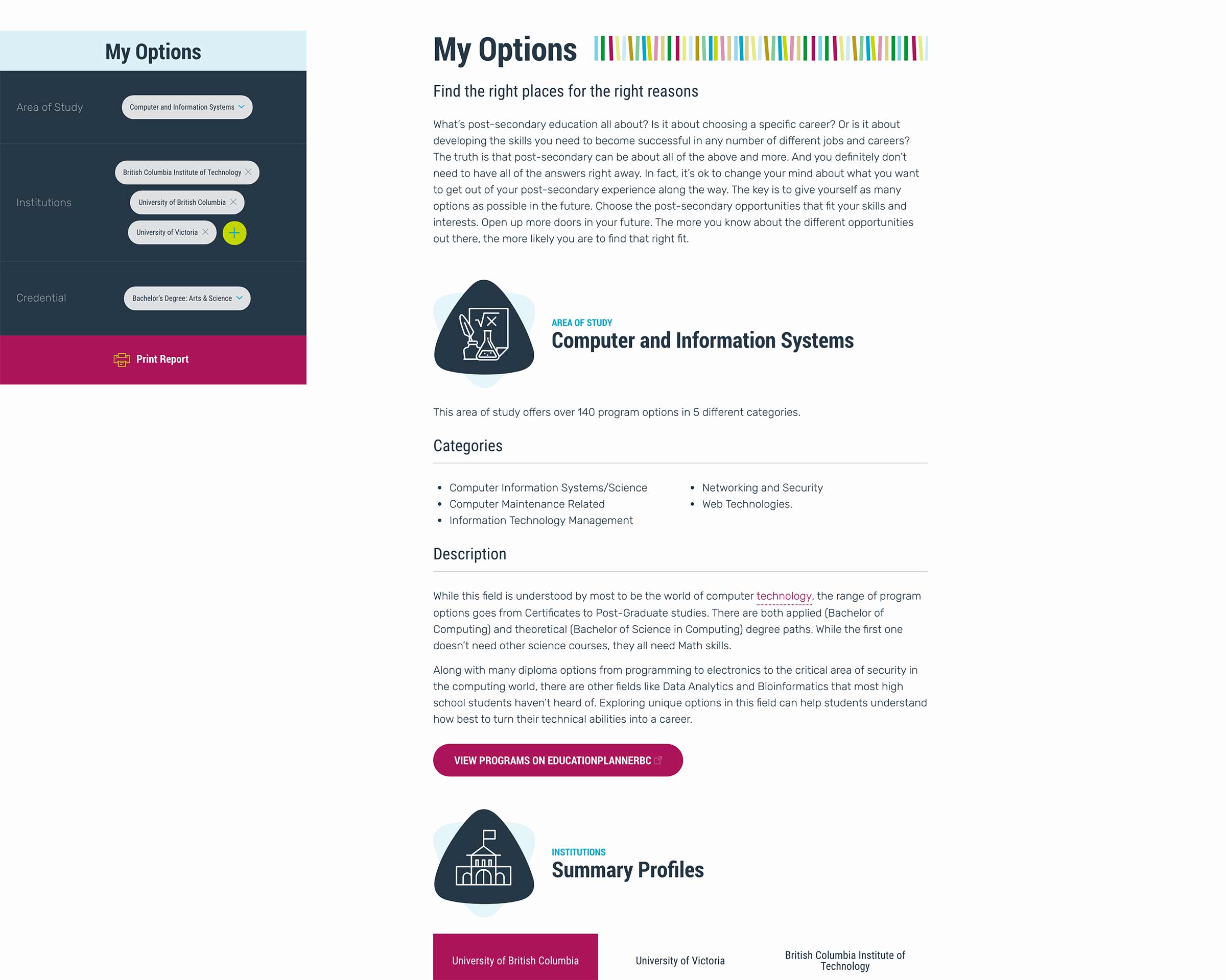 Feature Postsecondarybc Education Explorer