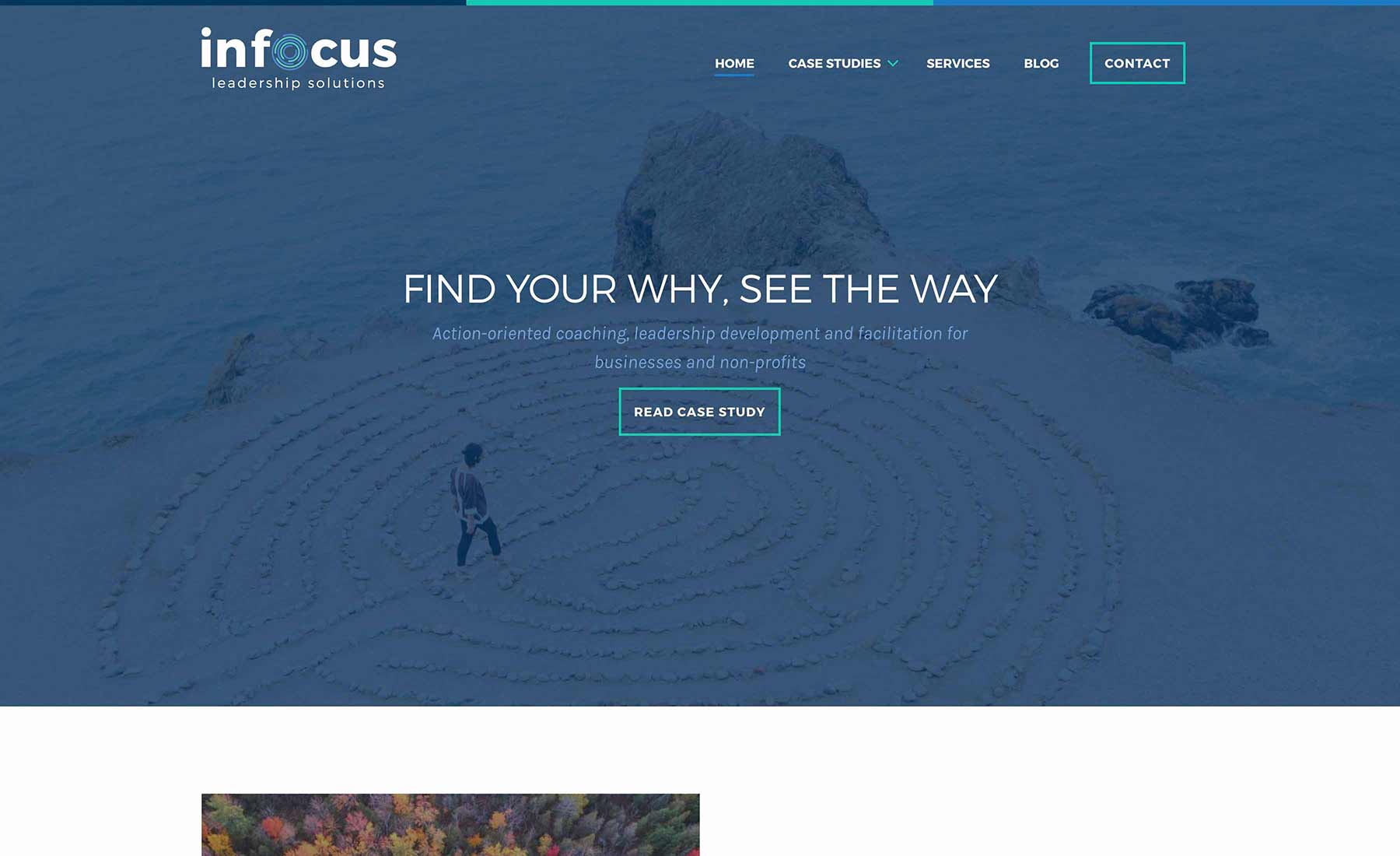 InFocus Leadership Website Desktop Preview