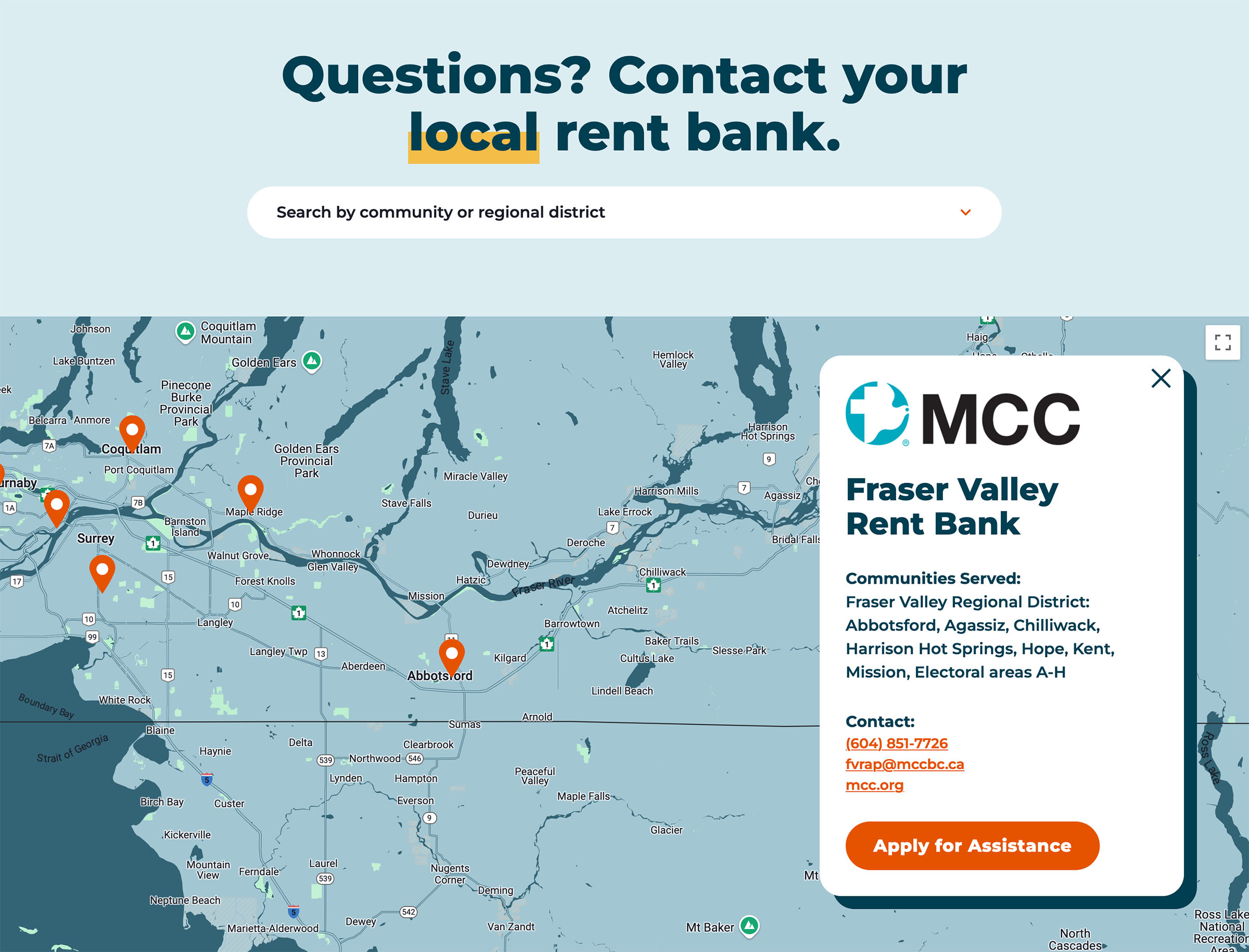 Custom Search in Website Development for Bc Rent Bank