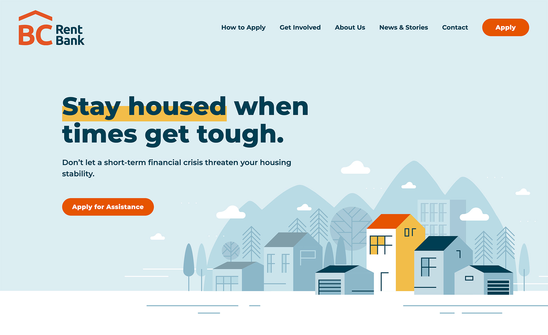 Website Development for Bc Rent Bank