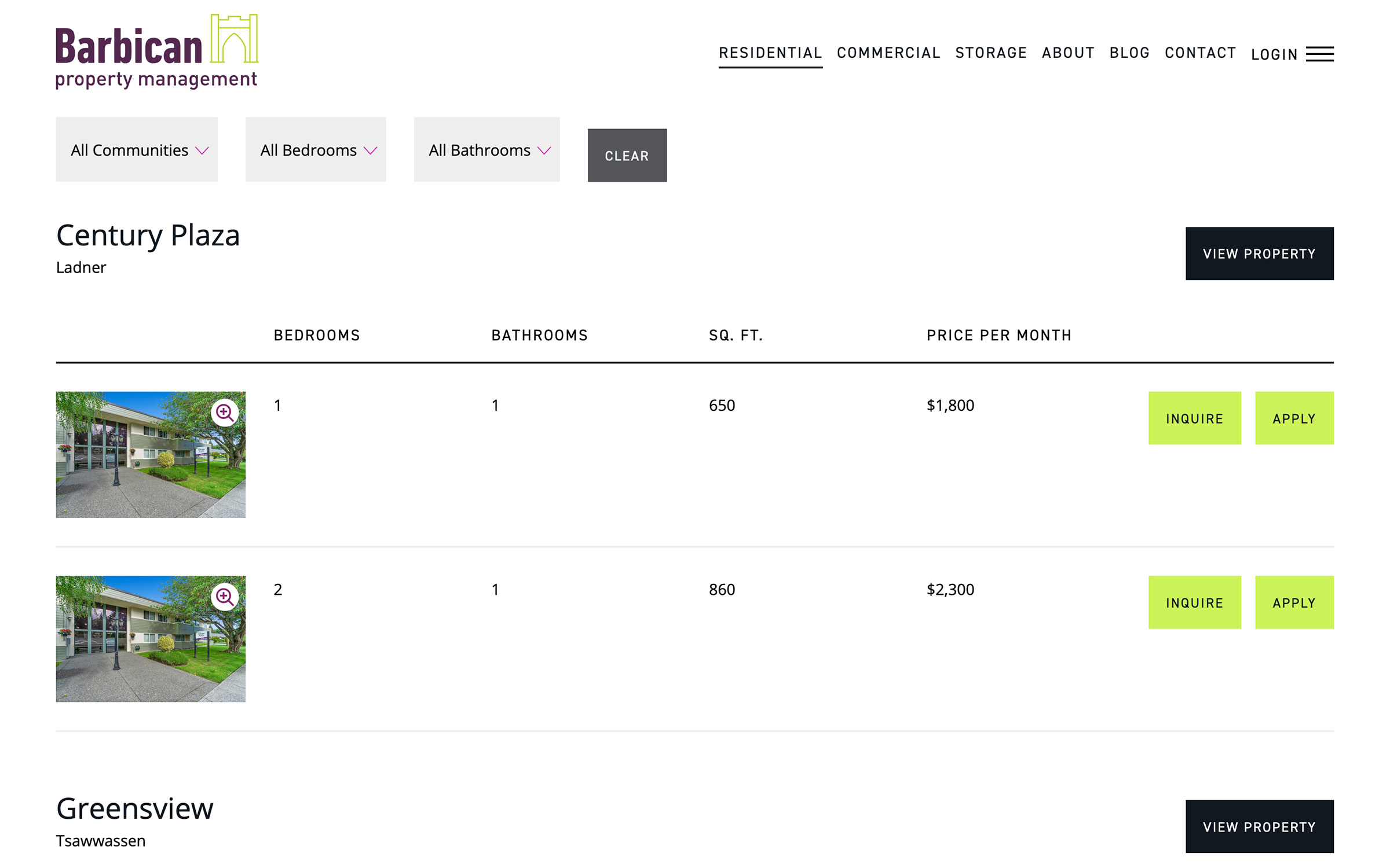 Feature Barbicanpm Filterable Listings
