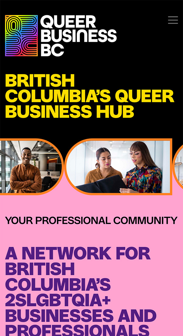 Preview Queerbusinessbc Mobile Website